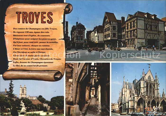 Troyes Aube Kathedrale Marktplatz Kirche