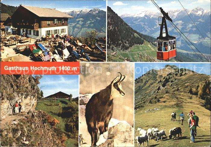 Meran Merano Gasthaus Hochmut Seilbahn Vellauer Felsenweg