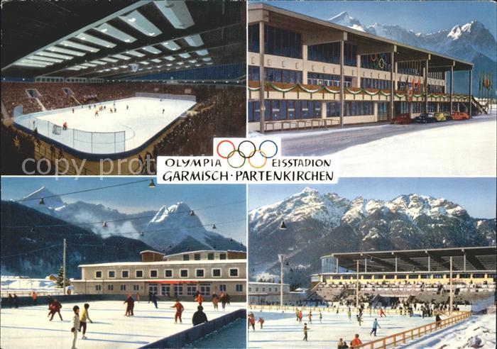GARMISCH-PARTENKIRCHEN Bayern Olympia Eisstadion Wettersteingebirge