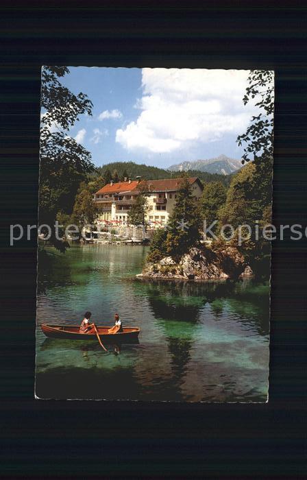 Grainau Hotel Badersee Ruderboot See