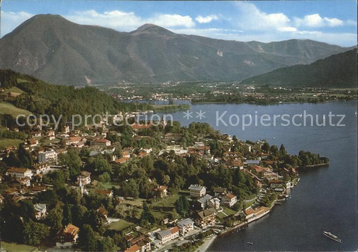 Tegernsee Bayern mit Wallberg und Blaubergen Fliegeraufnahme