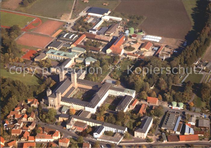 Muensterschwarzach Benediktinerabtei Fliegeraufnahme