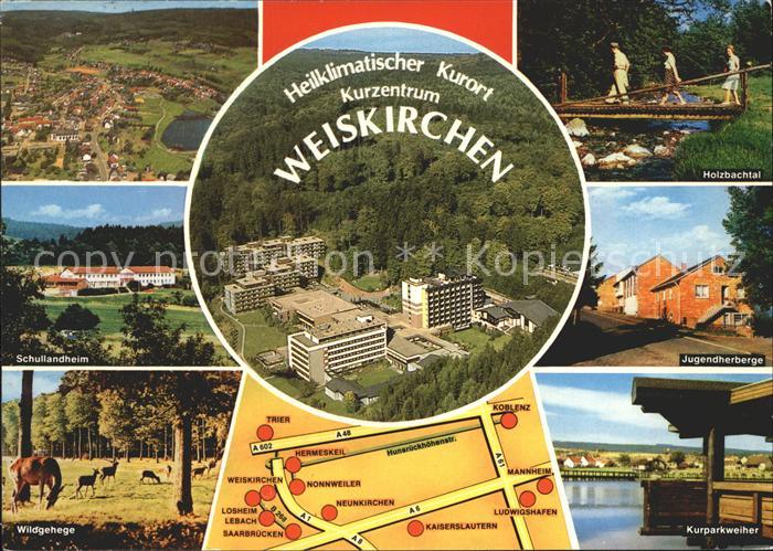 Weiskirchen Saar Kurort Holzbachtal Jugendherberge Kurpark Weiher Wildgehege Sch