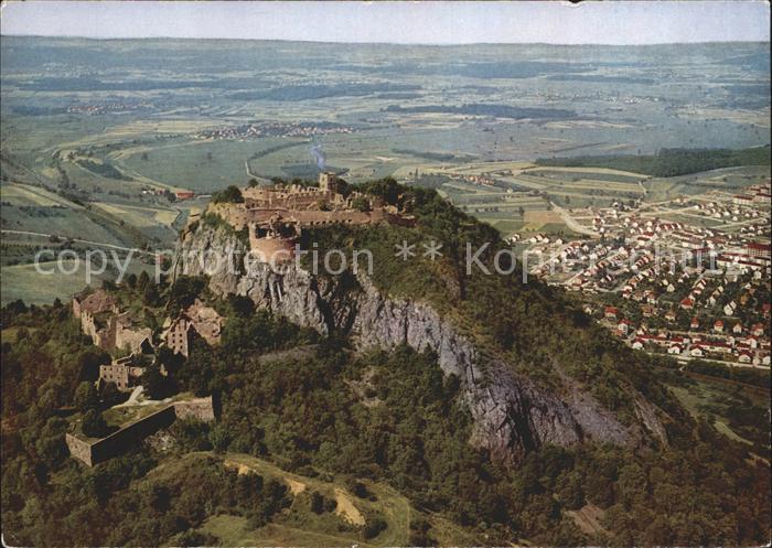 Hohentwiel Burgruine Fliegeraufnahme
