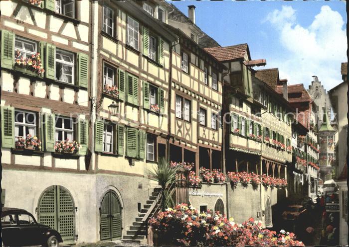 Meersburg Bodensee Fachwerk an der Steige
