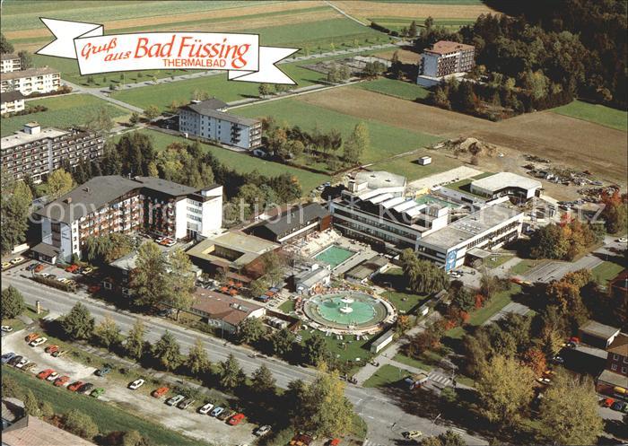 Bad Fuessing Thermalbad mit Therme Fliegeraufnahme