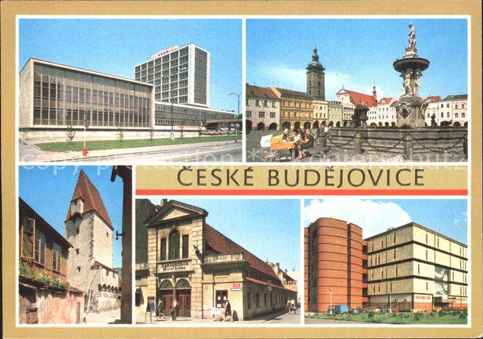 Ceske Budejovice Teilansichten Brunnen