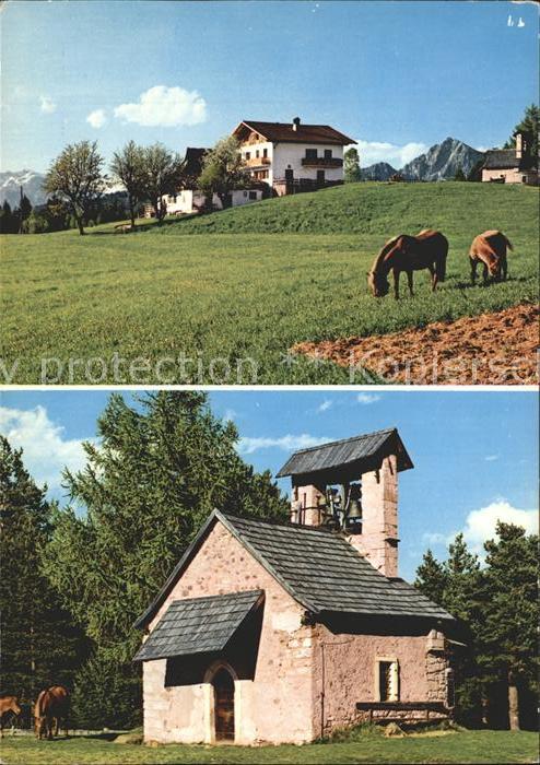 Moelten Suedtirol Gasthof St Ulrich Haflinger Kapelle