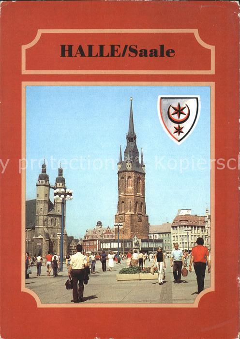 Halle Saale Markt Kirche Roter Turm