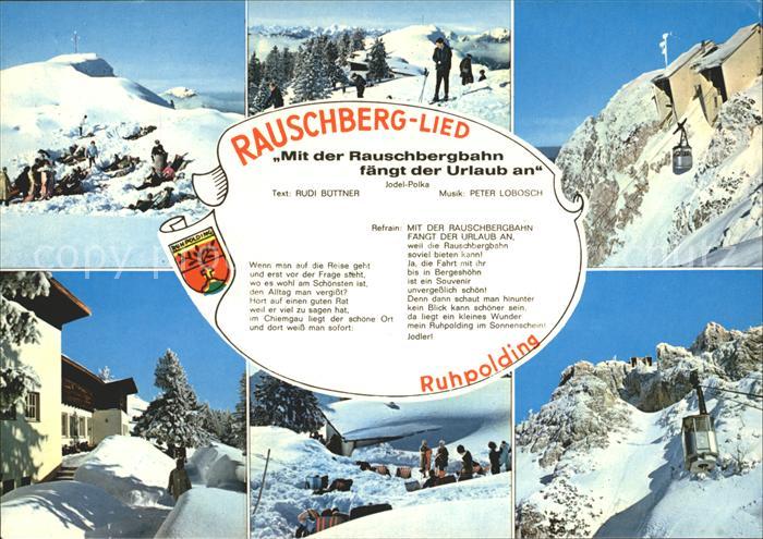 Ruhpolding Bayern Wintersportplatz Alpen Bergbahn Rauschberg Lied
