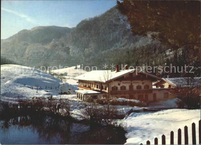 Aschau Chiemgau Gasthof Metzgerei Zur Klause Winterpanorama