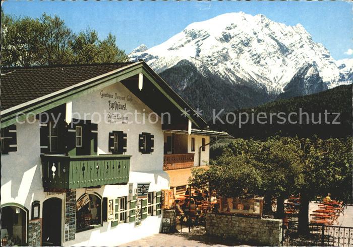 Ramsau Berchtesgaden Berggasthof Pension Zipfhaeusl Alpenblick
