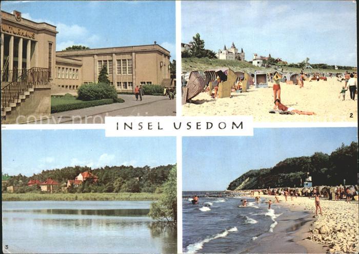 Usedom Mecklenburg-Vorpommern Zinnowitz Kulturhaus Strand Koelpinsee Koserow Str