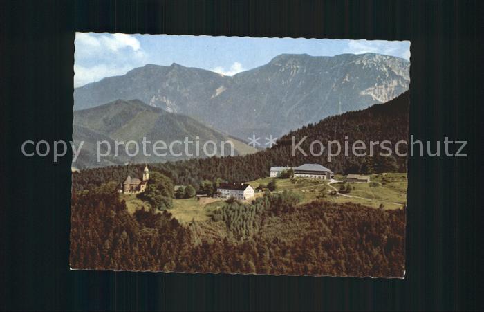 Maria Eck Panorama mit Rauschberg Chiemgauer Alpen