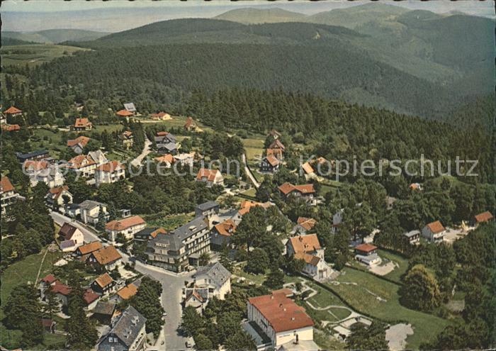 Hahnenklee-Bockswiese Harz Heilklimatischer Kurort Wintersportplatz Fliegeraufna