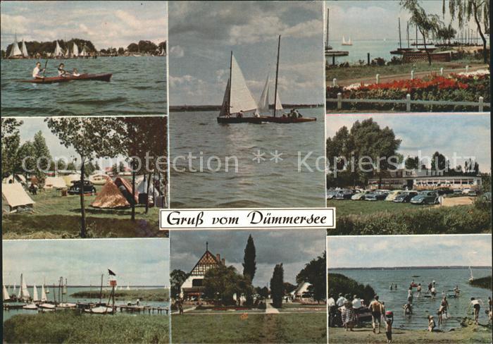 Duemmersee Mecklenburg-Vorpommern Wassersport Camping Hafen Seepromenade
