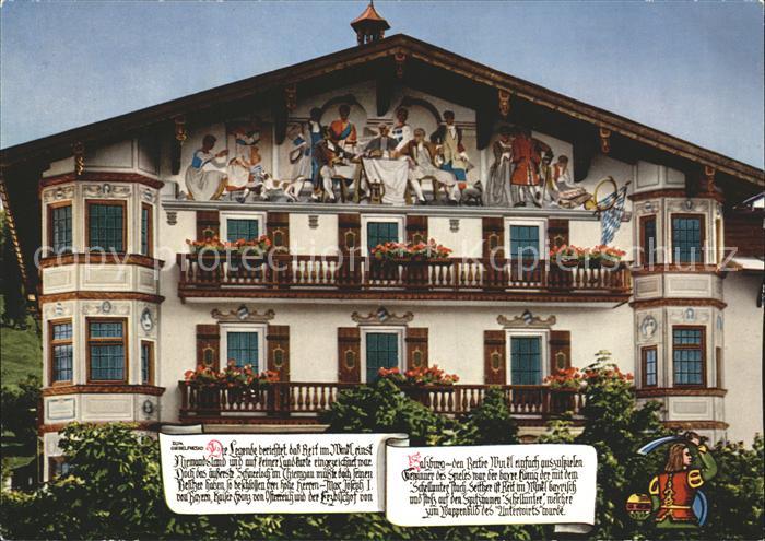 Reit Winkl Unterwirt Hotel Pension Fassadenmalerei