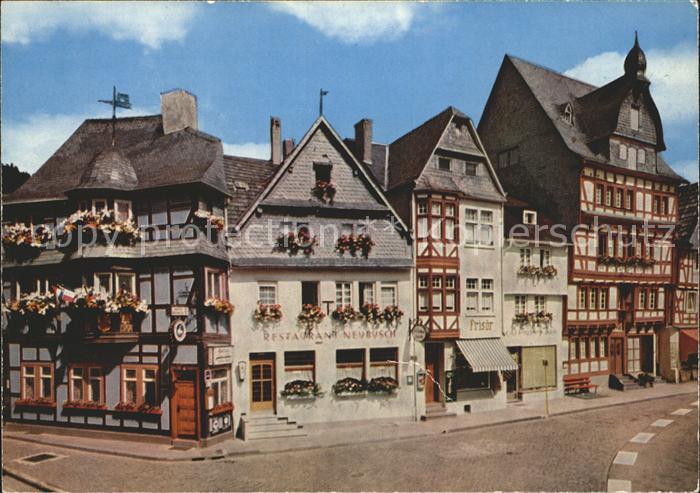Adenau Ahrweiler Rheinland-Pfalz Hotel Historisches Haus Fachwerkhaeuser Marktpl