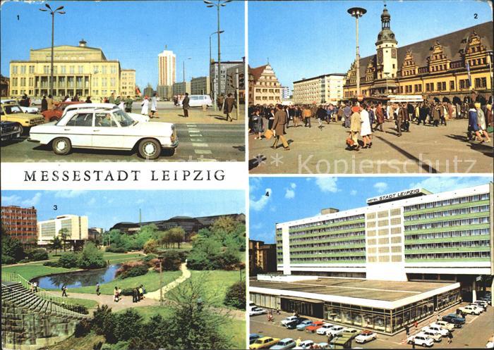 LEIPZIG Sachsen Opernhaus Karl Marx Platz Rathaus Alte Waage Markt Schwanenteich
