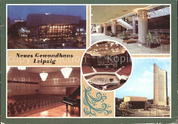 LEIPZIG Sachsen Neues Gewandhaus Foyer Saal Hochhaus Karl Marx Universitaet Mess