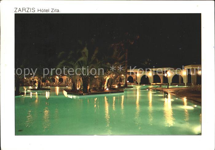 Zarzis Hotel Zita Swimming Pool la nuit