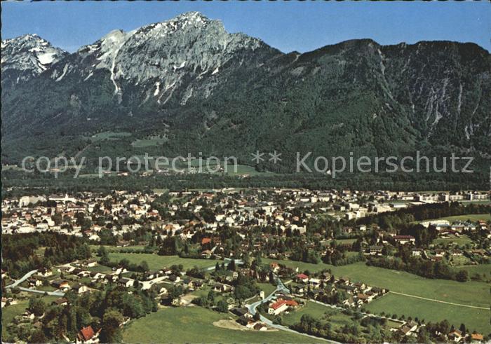 Bad Reichenhall Bayerisch Gmain mit Zwiesel und Hochstaufen Chiemgauer Alpen Fli