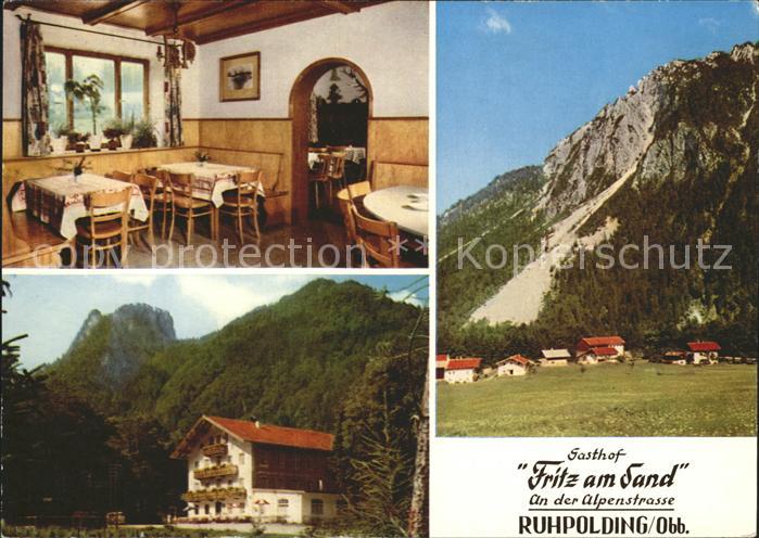 Ruhpolding Bayern Gasthof Fritz am Sand Alpenstrasse