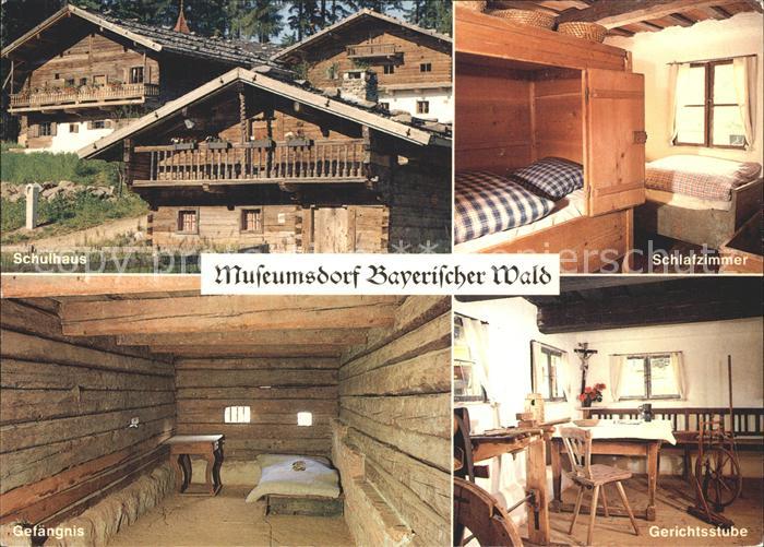 Tittling Museumsdorf Bayerischer Wald Schulhaus Schlafzimmer Gerichtsstube Gefae