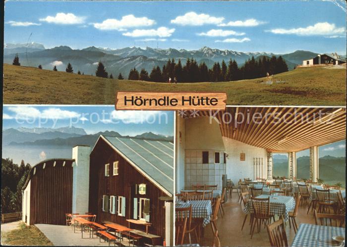 Bad Kohlgrub Hoerndle Huette Berggasthaus Alpenpanorama