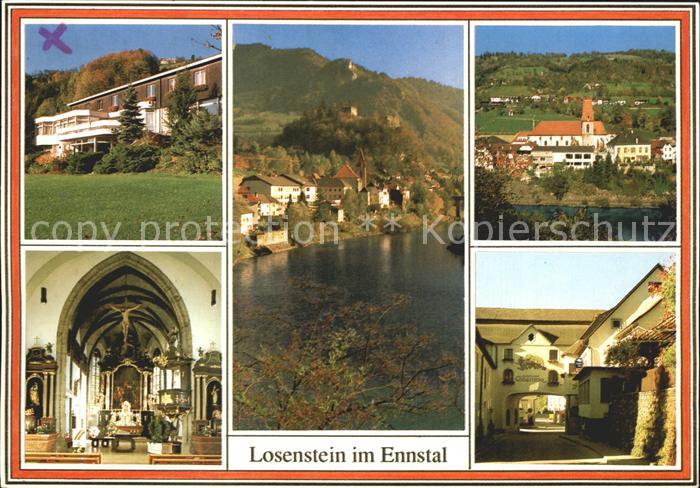 Losenstein Burgruine Pfarrkirche Heimatmuseum Kirche Ennstal