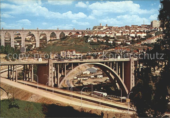 Lisboa Viaduto Duarte Pacheco e antigo Aqueduto Viadukt Aquaedukt