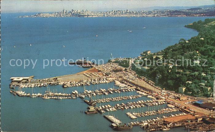 Sausalito Fliegeraufnahme Hafen near of San-Franciso