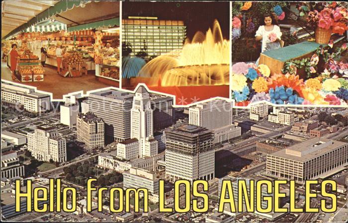 Los Angeles California Fliegeraufnahme Farmers Markt