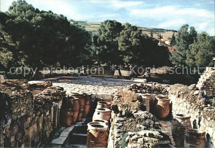 Knossos Cnosse Kreta Keller nach dem est Hofen