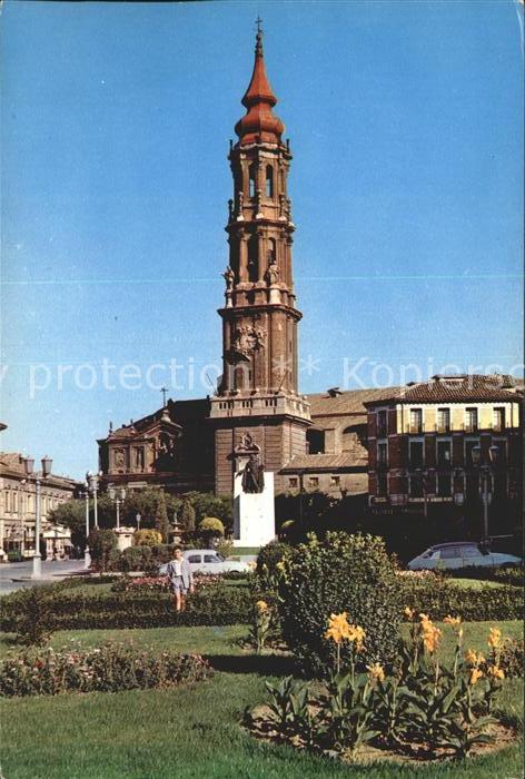 Zaragoza Saragossa Espana Domkirchen Platz