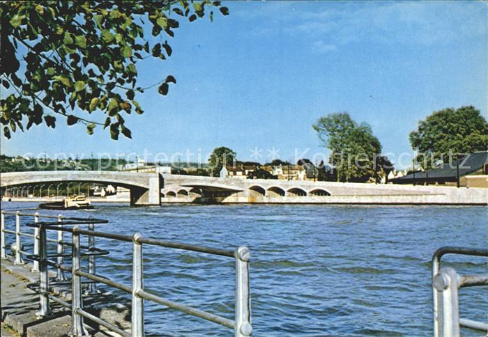 Huy la Meuse et le Pont de L Europe