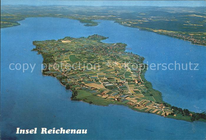 Insel Reichenau Fliegeraufnahme Bodensee