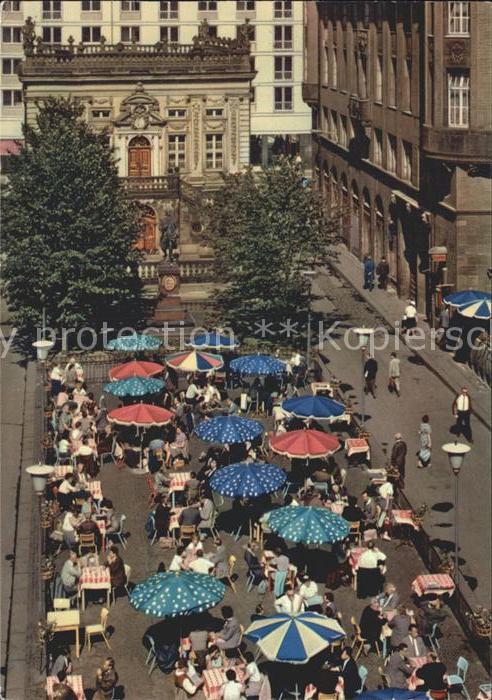 LEIPZIG Sachsen Naschmarkt Alte Handelsboerse