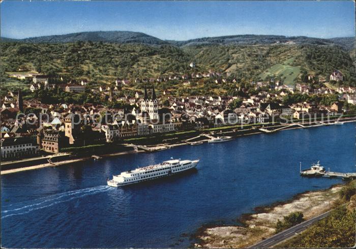 Boppard Rhein Fliegeraufnahme Rheinpartie