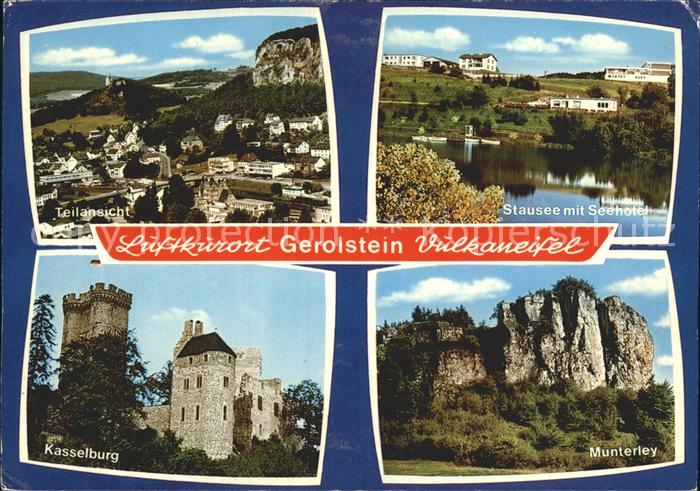 Gerolstein Rheinland-Pfalz Stausee mit Seehotel Munterley Kasselburg