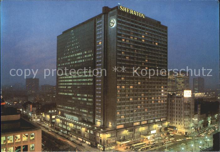 Bruessel Bruxelles Sheraton Hotel am Abend