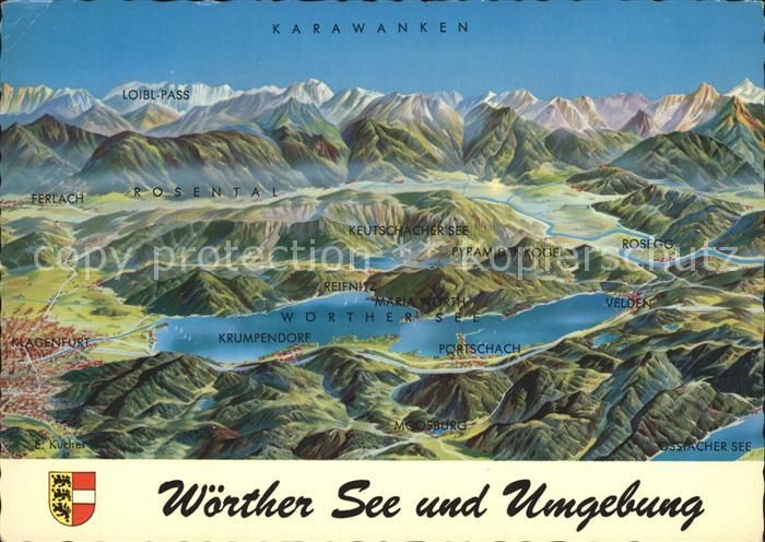 Woerthersee Panoramakarte