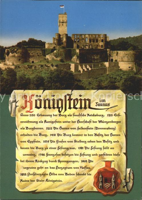 Koenigstein Taunus Burg Koenigstein