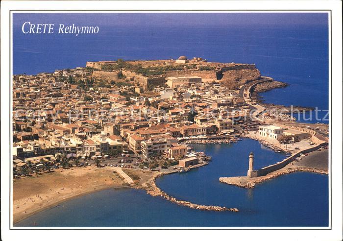 Kreta Crete Fliegeraufnahme mit Hafen