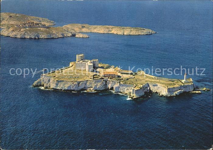Marseille Bouches-du-Rhone Fliegeraufnahme Chateaud d`If