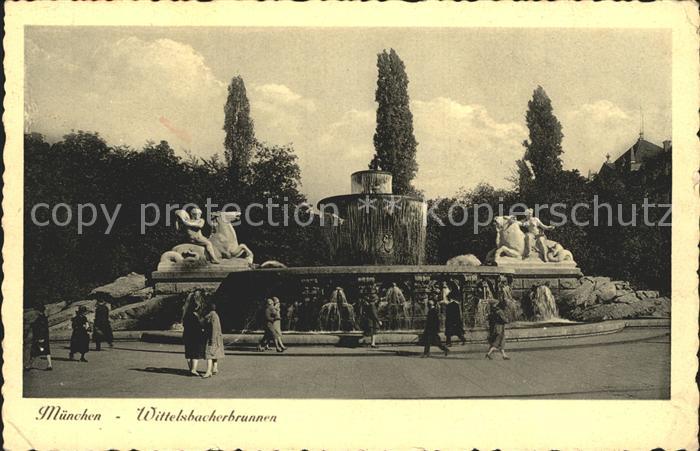 Muenchen Bayern Wittelsbacherbrunnen