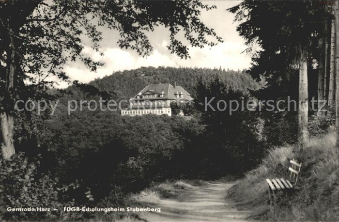 Gernrode Harz FDGB-Erholungsheim Stubenberg