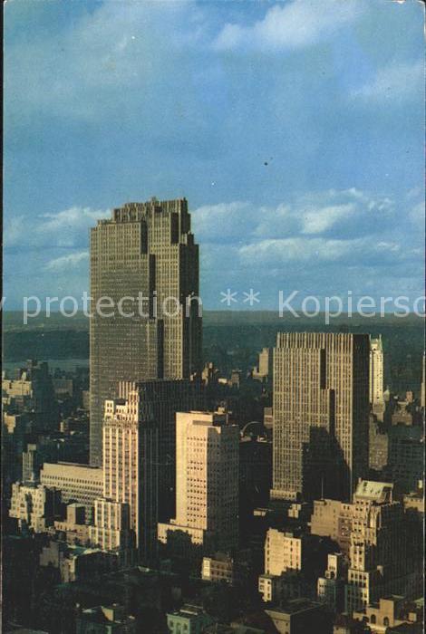 New York City Midtown Skyline Rockefeller Center Building