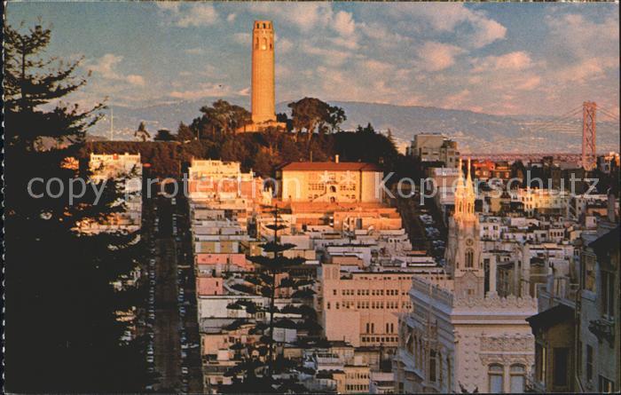 San Francisco California Historic Telegraph Hill Famous Coit Tower