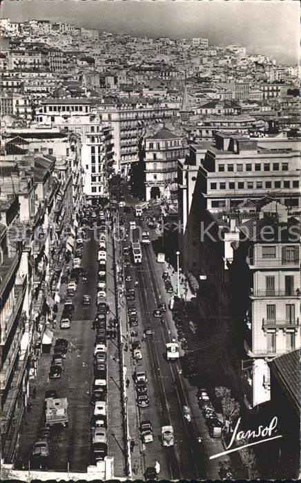 Alger Algerien Boulevard Bugeaud Rue Leluch
